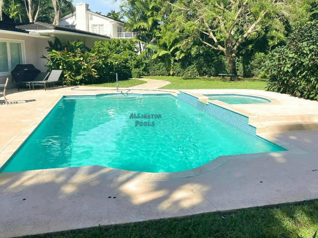 pool resurfacing in coral gables completed by alligator pools